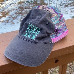 Southern Charm grey colorful hat